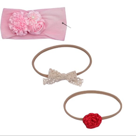 NWT COCOSAND Handmade Soft Silky Stretchy Baby Bowknot Headbands - Picture 3 of 5